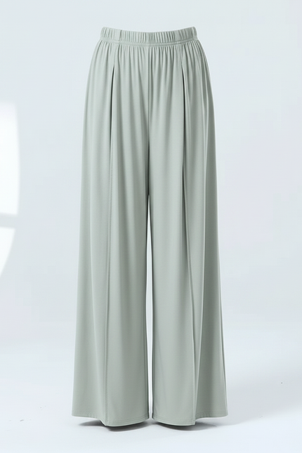 Pantalon Chinois Vert Fluide Ample Viscose Danse Fille - vue 3