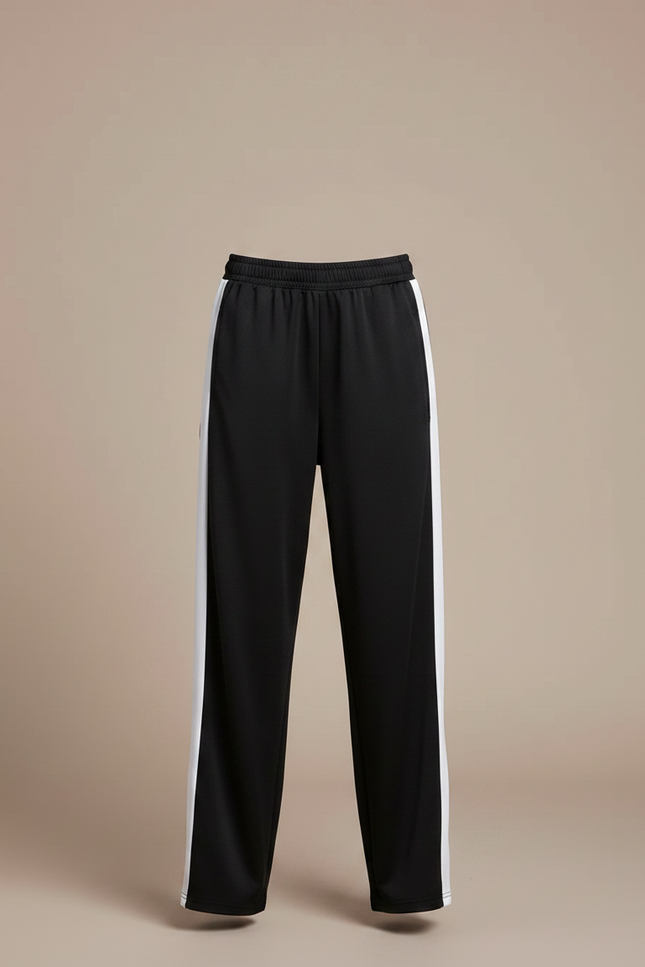 Pantalon Chinois Noir Blanc Ample Sport Enfant - Polyester - vue 3