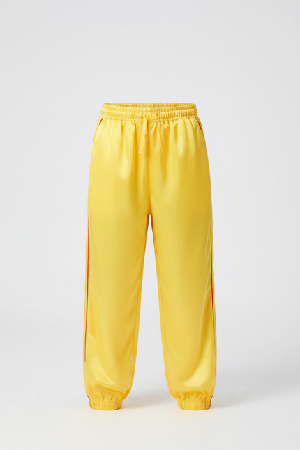 Pantalon Chinois Jaune Satiné Fluide Enfant - vue 3