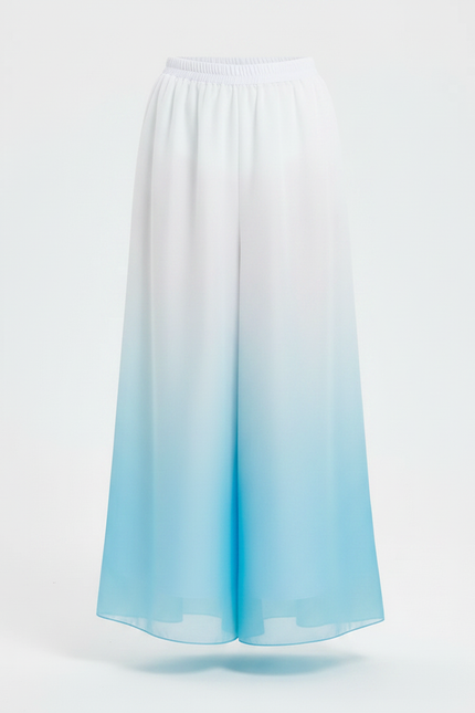 Pantalon Chinois Dégradé Fluide Ample Enfant - Multicolore Polyester - vue 3