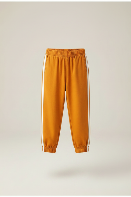 Pantalon Chinois Orange Ample Rayé Garçon Décontracté - Molleton - vue 3