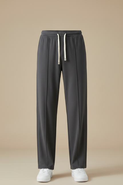 Pantalon Chinois Gris Droit Fluide Sport Homme - Polyester - vue 3