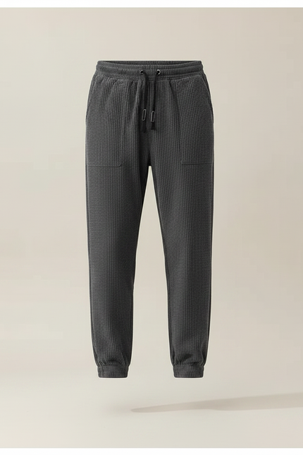 Pantalon Chinois Velours Côtelé Gris Décontracté Homme - Cordé - vue 3