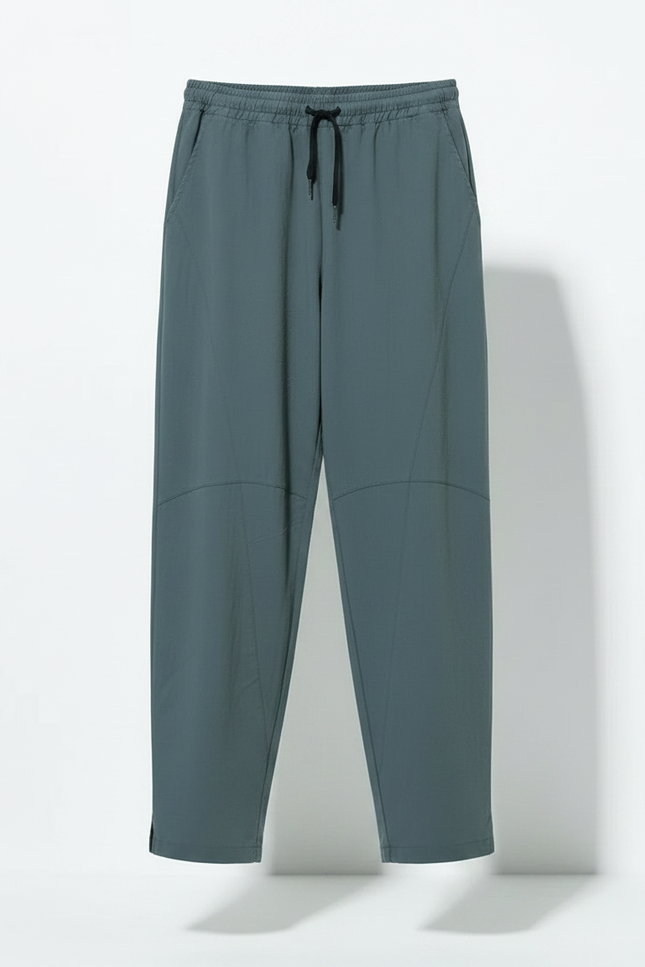 Pantalon Chinois Harem Ample Coton Lin Vert Homme - vue 3