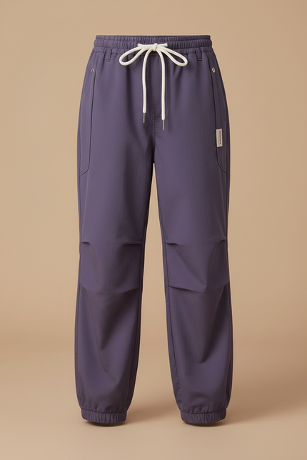 Pantalon Chinois Violet Ample Décontracté Sport Fille - Polyester - vue 3