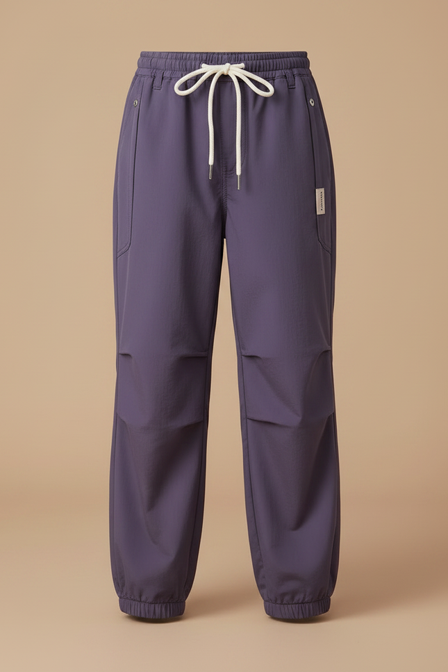 Pantalon Chinois Violet Ample Décontracté Sport Fille - Polyester - vue 3