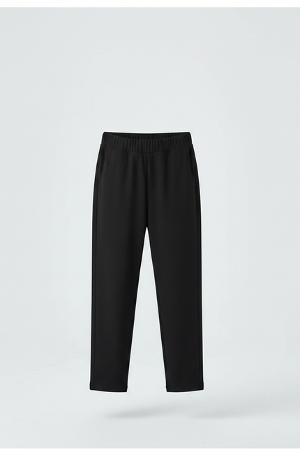 Pantalon Chinois Noir Ample Décontracté Enfant - Polyester - vue 3