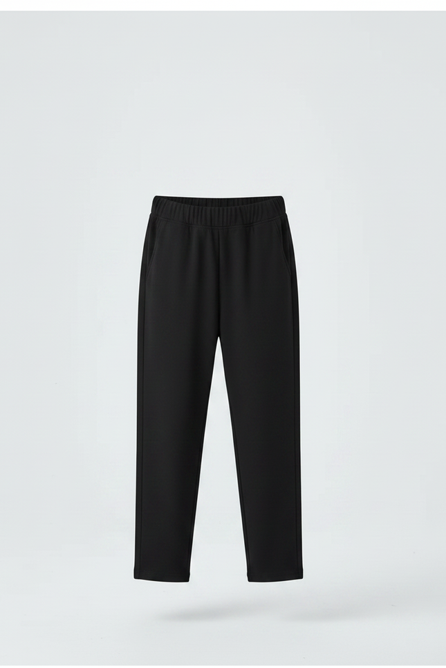 Pantalon Chinois Noir Ample Décontracté Enfant - Polyester - vue 3