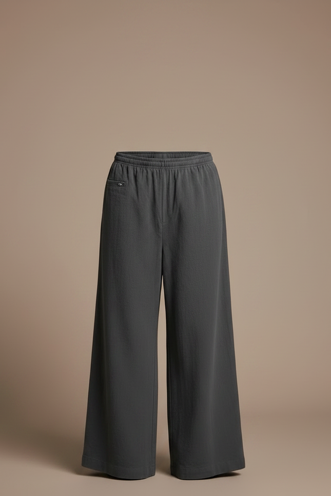 Pantalon Chinois Gris Ample Lin Enfant - vue 3
