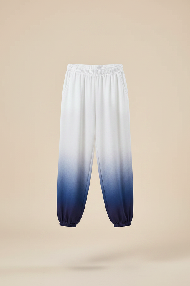 Pantalon Chinois Dégradé Bleu Ample Fluide Enfant - Viscose - vue 3