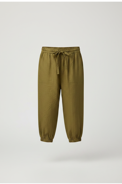Pantalon Chinois Kaki Ample Lin Garçon Décontracté - vue 3