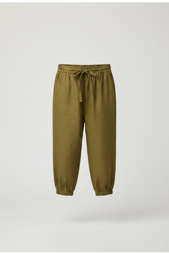Pantalon Chinois Kaki Ample Lin Garçon Décontracté - vue 3