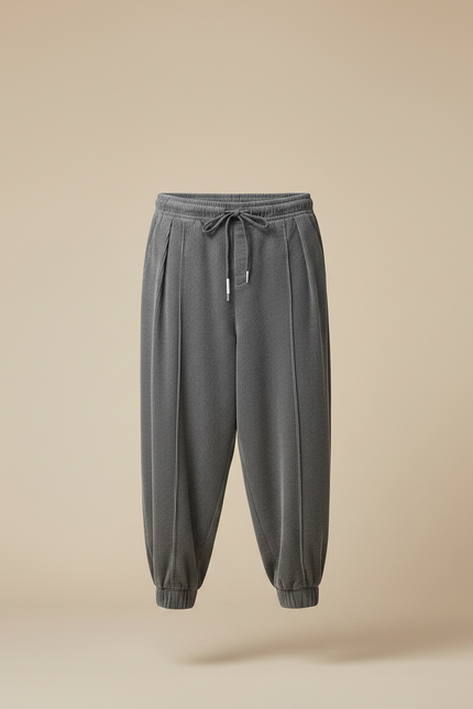 Pantalon Chinois Gris Côtelé Large Sport Homme - Cordé - vue 3