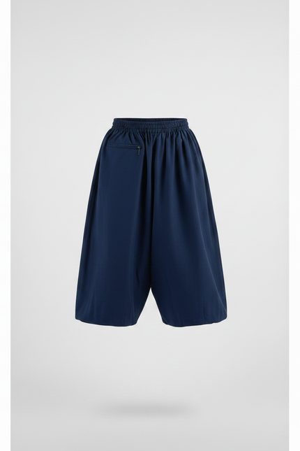Pantalon Chinois Bleu Marine Ample Coton Enfant - vue 3