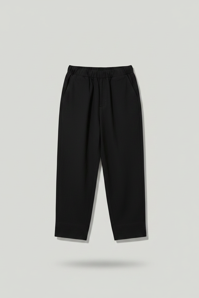 Ensemble Chinois Tunique Pantalon - Noir Viscose - vue 3