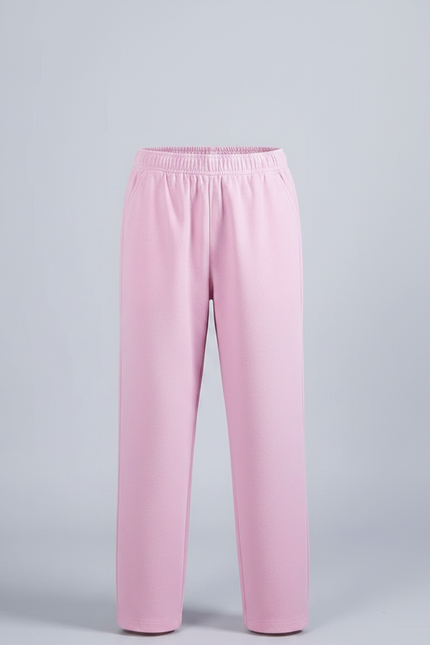 Pantalon Chinois Rose Ample Élastique Enfant Décontracté - Polyester - vue 3
