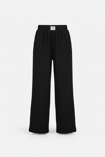 Pantalon Chinois Côtelé Noir Ample Confort Enfant - Cordé - vue 3