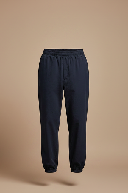 Pantalon Chinois Bleu Marine Ample Coton Homme - vue 3