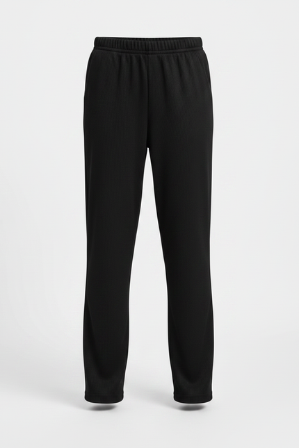 Pantalon Chinois Noir Côtelé Ample Fille - Cordé - vue 3