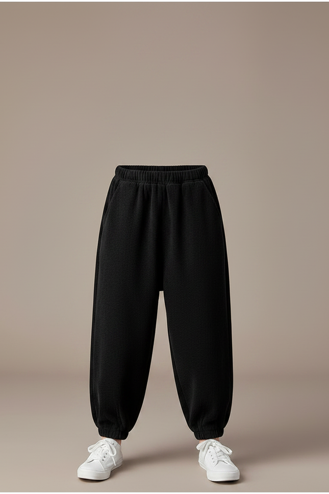Pantalon Chinois Garçon Noir Sarouel Velours - Cordé - vue 3