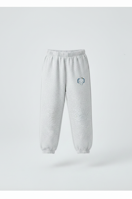 Pantalon Chinois Gris Décontracté Coton Élastique Enfant - Molleton - vue 3