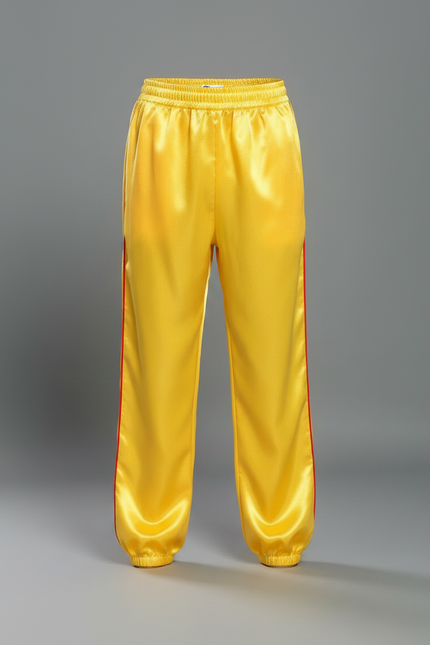 Pantalon Chinois Jaune Satiné Ample Traditionnel Enfant - vue 3