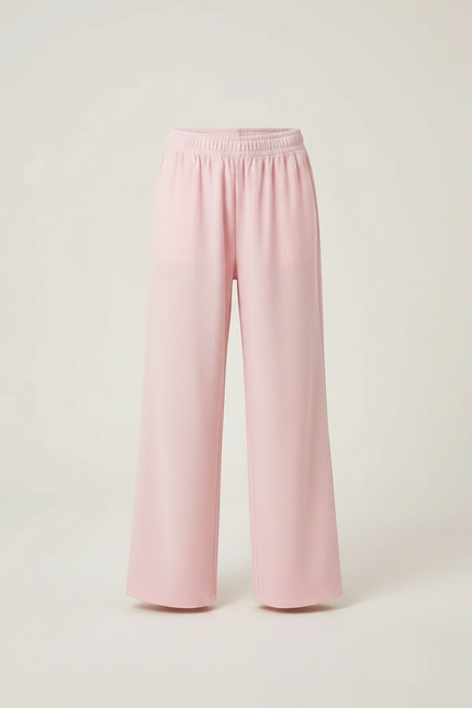 Pantalon Chinois Rose Ample Décontracté Enfant - Molleton - vue 3