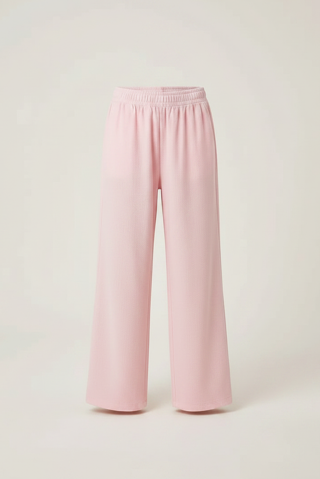 Pantalon Chinois Rose Ample Décontracté Enfant - Molleton - vue 3