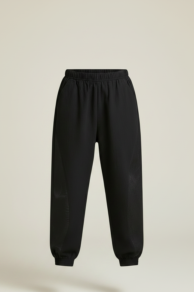 Pantalon Chinois Garçon Noir Ample - Polyester - vue 3