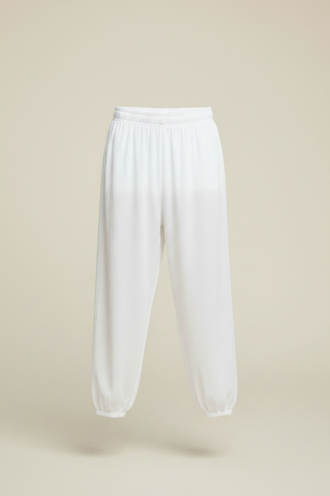 Pantalon Chinois Blanc Ample Coton Enfant - vue 3