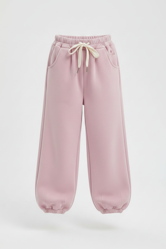 Pantalon Chinois Rose Ample Molleton Doux Enfant - vue 3