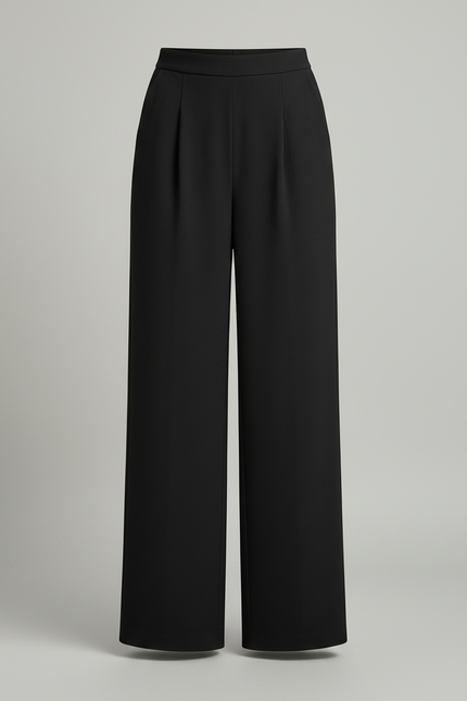 Pantalon Chinois Femme Noir Ample Coton - Polyester - vue 3