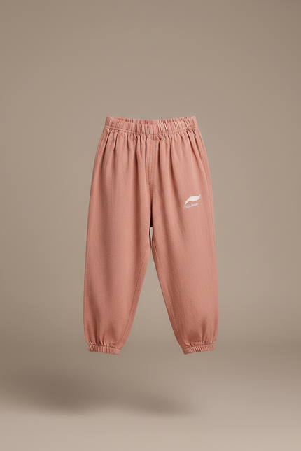 Pantalon Chinois Rose Ample Coton Enfant Confortable - vue 3