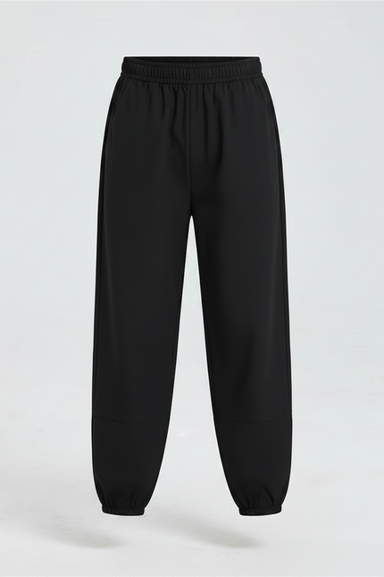 Pantalon Chinois Noir Ample Coton Enfant Sport - vue 3
