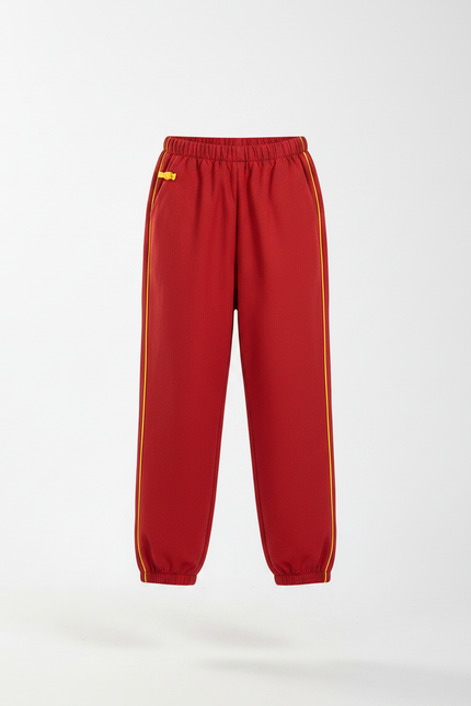Pantalon Chinois Rouge Ample Sport Enfant Traditionnel - Molleton - vue 3
