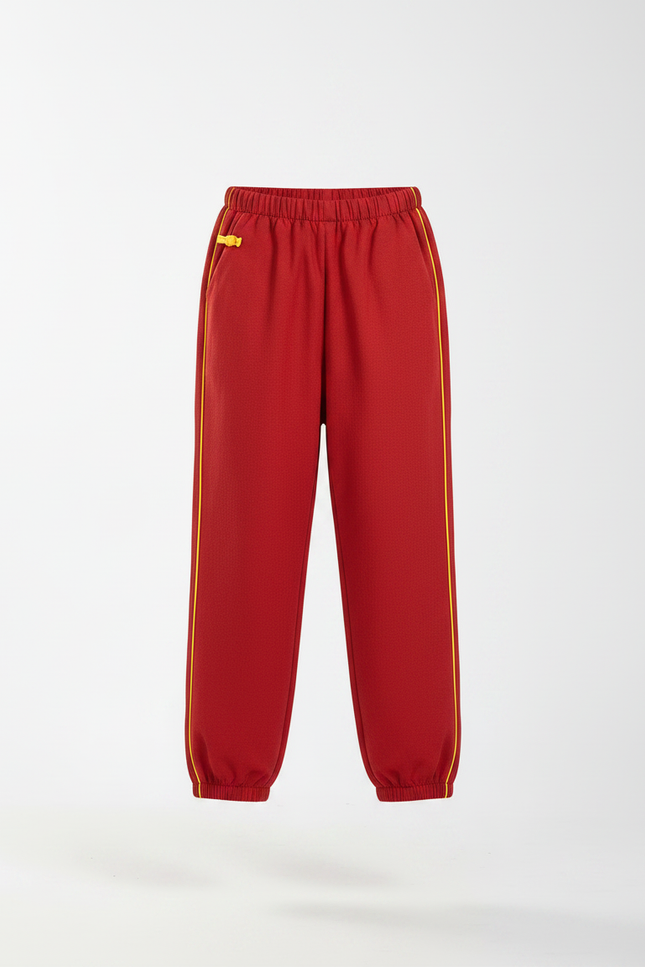 Pantalon Chinois Rouge Ample Sport Enfant Traditionnel - Molleton - vue 3
