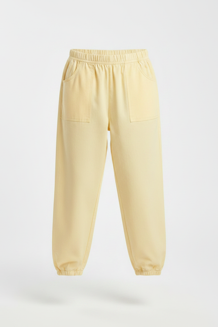 Pantalon Chinois Jaune Ample Coton Enfant - vue 3