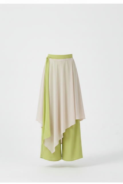 Tunique Et Pantalon Chinois - Vert Polyester - vue 3