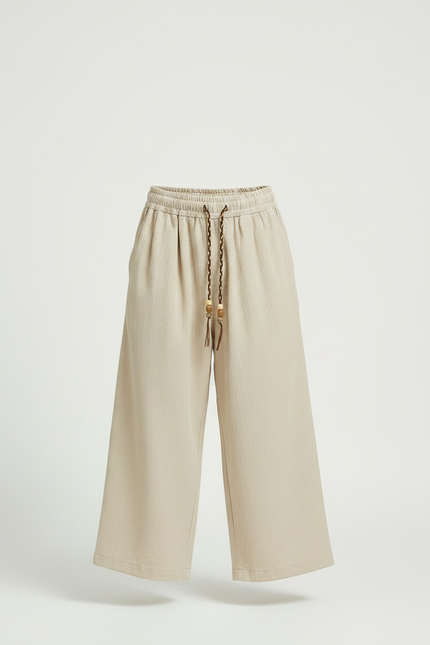 Pantalon Chinois Beige Ample Garçon Décontracté Coton - vue 3