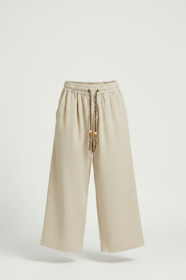 Pantalon Chinois Beige Ample Garçon Décontracté Coton - vue 3